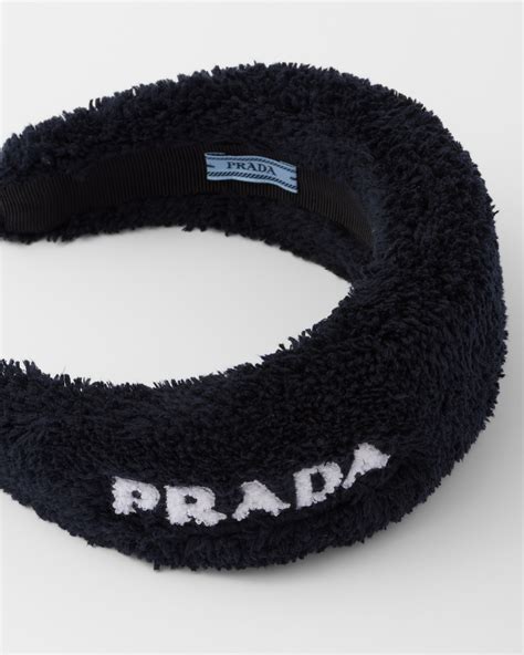 prada terry headband|Black/white Terrycloth Headband .